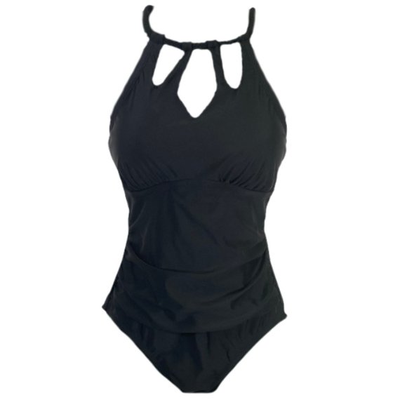 Kona Sol Other - NWT's Kona Sol Women's Black One Piece 1pc Swimsuit Size Medium